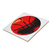 アールポップ・アートのバスケットボール タイル (側面)