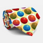 アールポップ・アートのバスケットボール ネクタイ (ロール)
