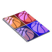 アールポップ・アートのバスケットボール ノートブック (右側)