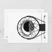 アールポップ・アートのバスケットボール ポストカード (正面/裏面)