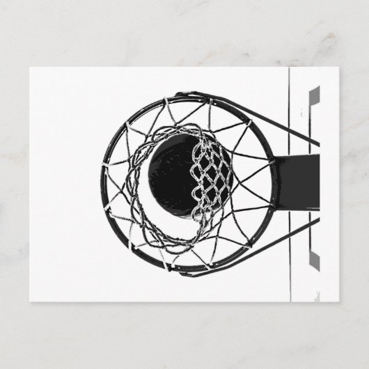 アールポップ・アートのバスケットボール ポストカード (正面)