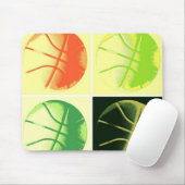 アールポップ・アートのバスケットボール マウスパッド (マウス)