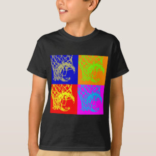 アールポップ・アートのバスケットボール Tシャツ