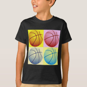 アールポップ・アートのバスケットボール Tシャツ