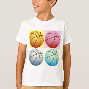 アールポップ・アートのバスケットボール Tシャツ