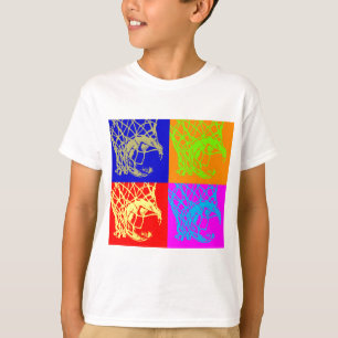 アールポップ・アートのバスケットボール Tシャツ