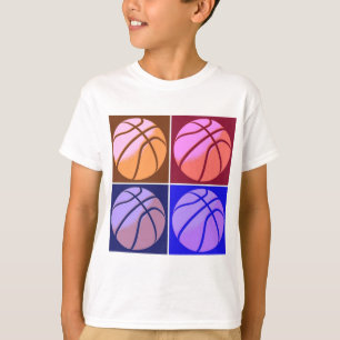 アールポップ・アートのバスケットボール Tシャツ