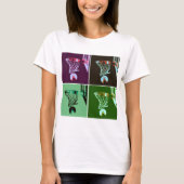 アールポップ・アートのバスケットボール Tシャツ (正面)