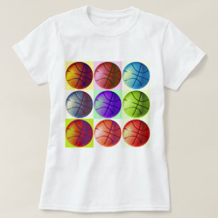 アールポップ・アートのバスケットボール Tシャツ