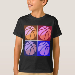 アールポップ・アートのバスケットボール Tシャツ