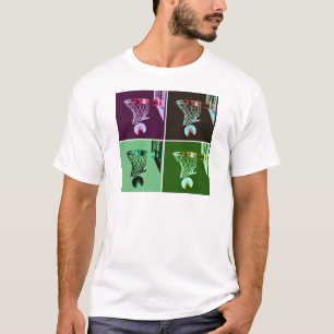 アールポップ・アートのバスケットボール Tシャツ