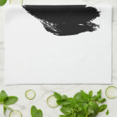 アールポップ・アートのバッファローバイソンシルエット キッチンタオル (折り畳み)