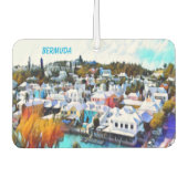 アールポップ・アートのバミューダセラミック カーエアーフレッシュナー (正面)