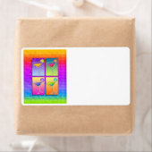 アールポップ・アートのマルガリタスラベル ラベル (インサイチュ)