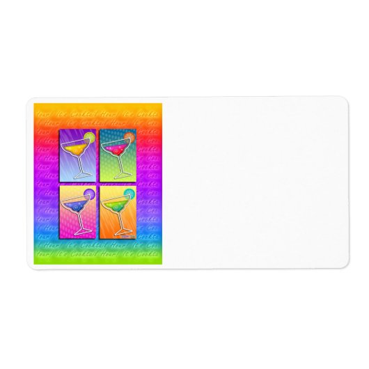 アールポップ・アートのマルガリタスラベル ラベル (正面)