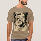 アールポップ・アートのJFKジョン・F・ケネディ米国大統領 Tシャツ (正面)