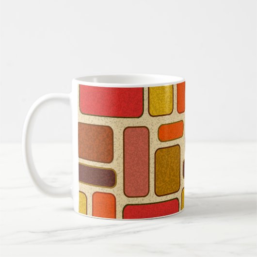 アールモダンスクエアパターン コーヒーマグカップ (左)