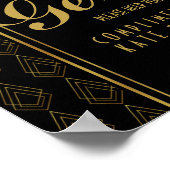 アールモダンデコガントトイレの看板 ポスター (角)