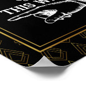 アールモダンデコスタイルこの方法の指を指して ポスター (角)