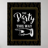 アールモダンデコスタイルこの方法の指を指して ポスター (正面)