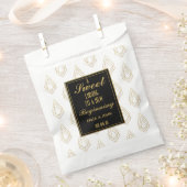 アールモダンデコ結婚式の引き出物バッグスウィートエンディング フェイバーバッグ (クリップ留めされた状態)