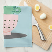 アールモダント・スタック・カップとプラント キッチンタオル (四つ折り)