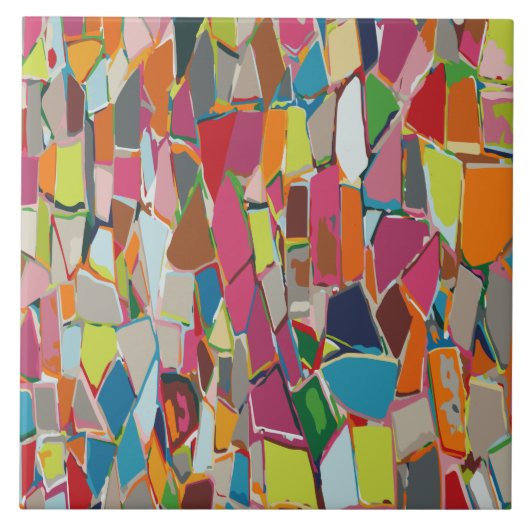 アールモダン幾何デコ数々のカラーセラミックタイル タイル (正面)