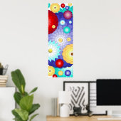 アール数々のデコール花柄 ポスター (ホームオフィス)