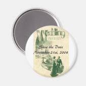 アール結婚デコ救の... マグネット (正面/裏面)