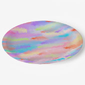 アール絵を描テクスチャ抽象芸術 ペーパープレート (アングル)