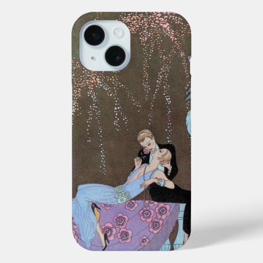 アール・デコのビンテージ ファイアーワークス Le Feu, George Barbier Case-Mate iPhoneケース (裏面)