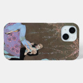 アール・デコのビンテージ ファイアーワークス Le Feu, George Barbier Case-Mate iPhoneケース (裏面 (横))