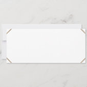 アール・デコのプロムのチケット、後輩のプロム、白い年長プロム 招待状 (裏面)