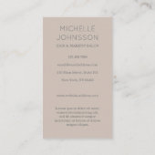 アール・デコの太陽の名刺 名刺 (裏面)