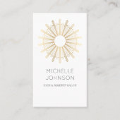 アール・デコの太陽の名刺 名刺 (正面)