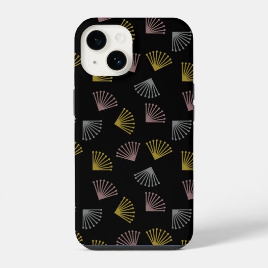 アール・デコの扇 iPhoneケース (裏面)