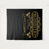 アール・デコの禁止の結婚式の写真ブースの背部低下 タペストリー (正面(横))