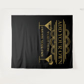 アール・デコはあなた自身の写真ブースの背部低下を作成します タペストリー (正面(横))