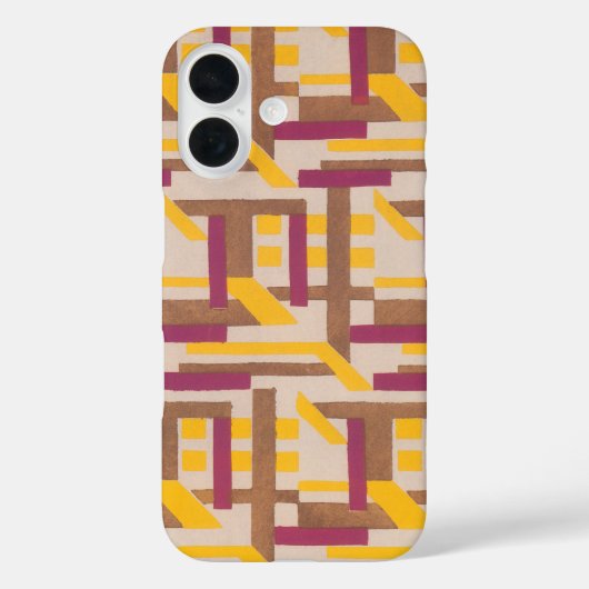 アール・デコ調のジャズポシュワール幾何学模様 クラシカルなデザイン Case-Mate iPhoneケース (裏面)