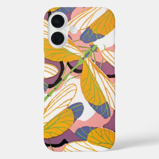 アール・デコ調のビンテージジャズポワシール ガーデンドラゴン Case-Mate iPhoneケース (裏面)