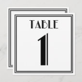 アール・デコ テーブル ナンバー1 招待状 (正面/裏面)