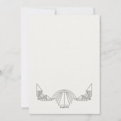 アール・デコ・フレーム 招待状 (裏面)