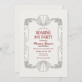 アール・デコ・フレーム 招待状 (正面/裏面)