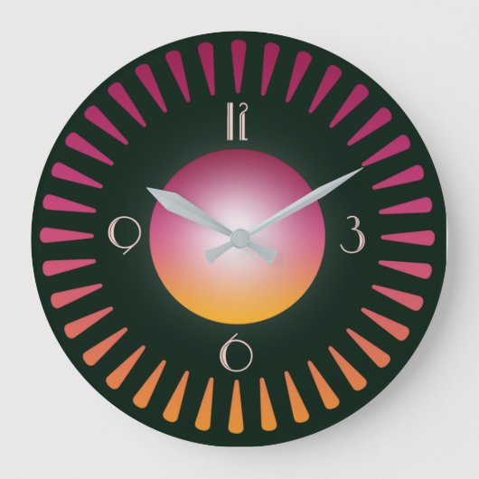 アール・デコ ラージ壁時計 (正面)