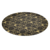 アール・デコ : 黄金の幾何学タイル。 カッティングボード (角)