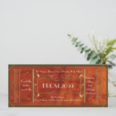 アール・デコPROMのチケット、革贅沢 招待状 (スタンド正面)