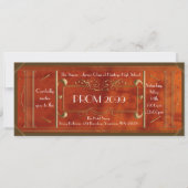 アール・デコPROMのチケット、革贅沢 招待状 (正面)