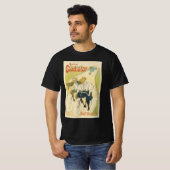 アール・ヌーヌ゙ォー 古風 グラディエーター自転車  Tシャツ (正面フル)