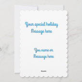 アール・ヌーボーの女性とドゥードル犬 シーズンカード (裏面)