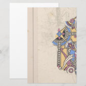 アール・ヌーボー抽象テキスタイル クリストファー・ドレッサー 便箋 (正面/裏面)